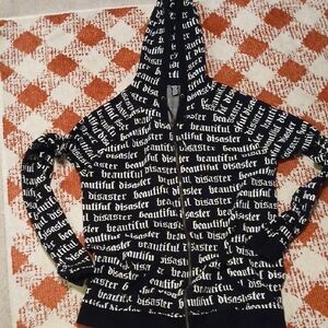 Beautiful Disaster Black and White Hoodie